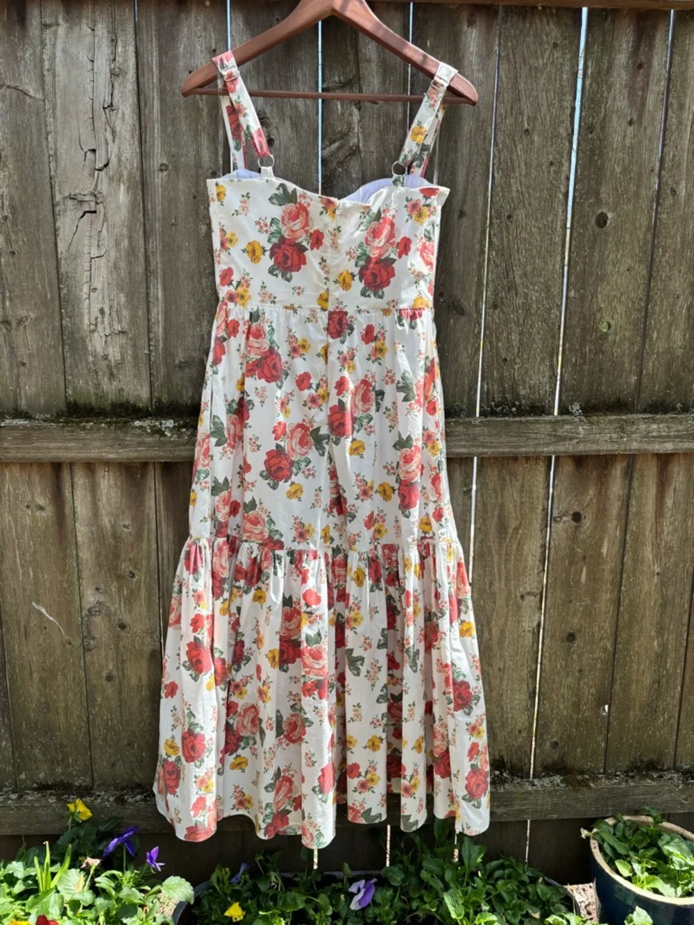 House of CB Elia Italian Rose Print Midi Dress - Picture 3 of 7
